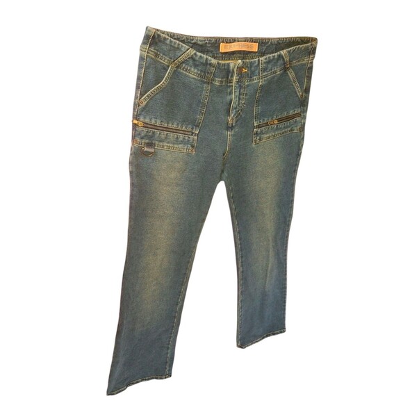 Vintage Express Jeans Y2K Super Soft Zippers Size 12 Tall - Picture 6 of 7